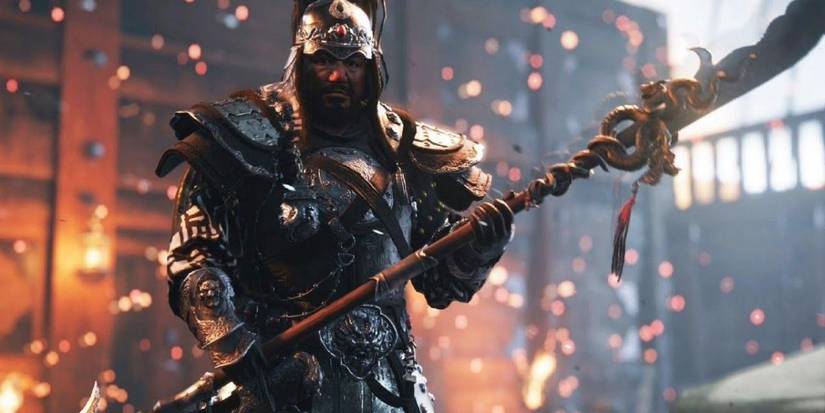 Ghost of Tsushima Khotun Khan wielding a spear