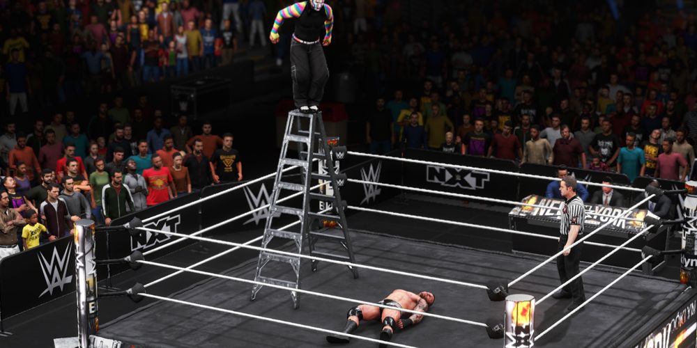 WWE-2K20-Jump-Off-The-Ladder