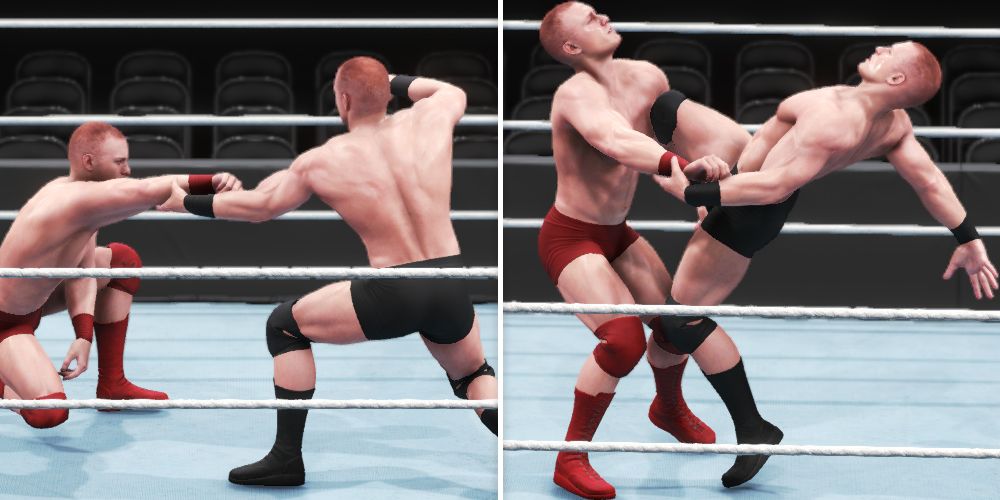 WWE-2K20-Knee-Strike-To-Face-Wrestling-Move