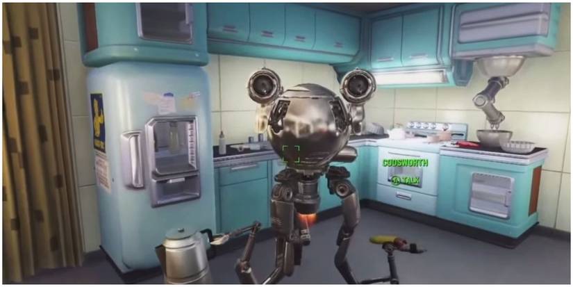 Fallout 4 Codsworth inside of a Pre-War home