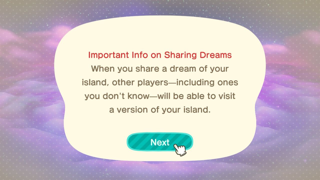 dream sharing agreement animal crossing