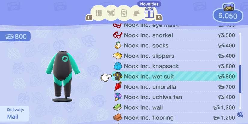 animal crossing nook inc wet suit