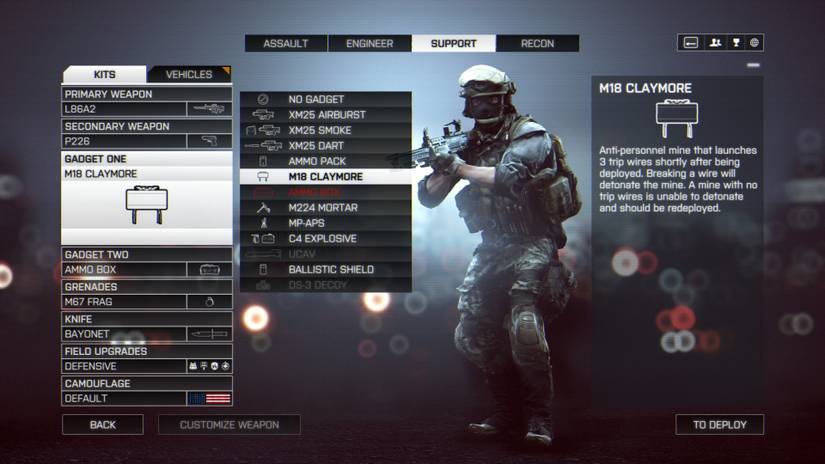Battlefield 4 class customization
