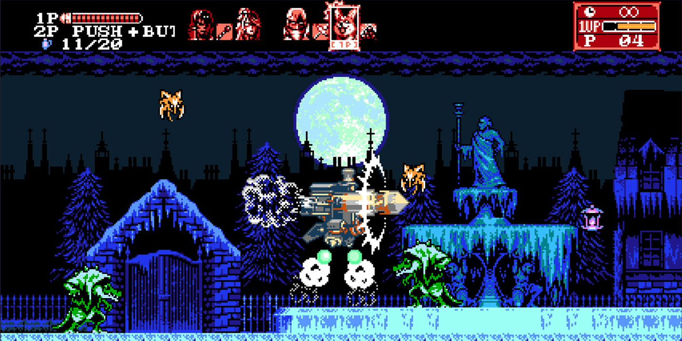 bloodstained curse of the moon 2 screenshot ice stage hachi