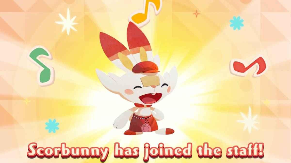 Pokemon Cafe Mix Recruiting Scorbunny