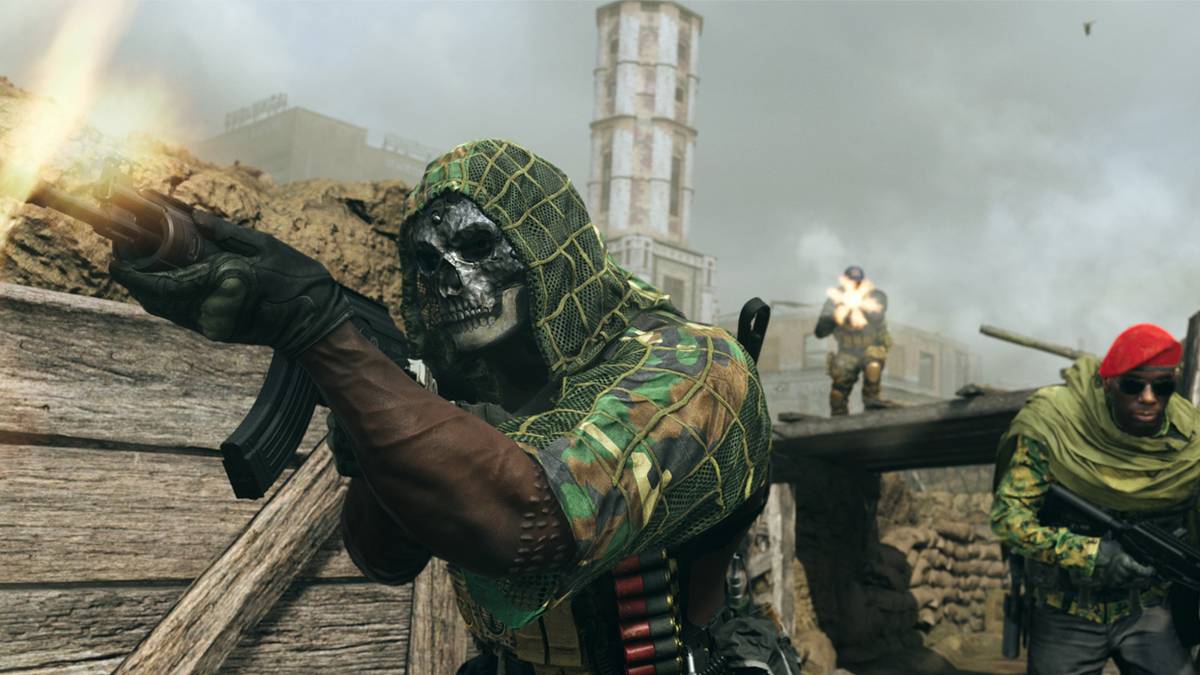 assault rifle operators holding down trench