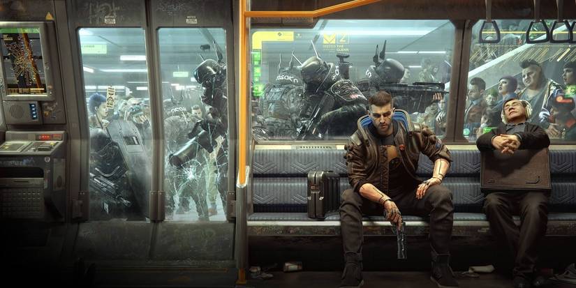 cyberpunk 2077 subway V