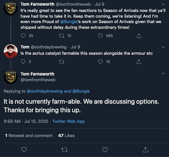 tom farnsworth, reply to raid question, twitter