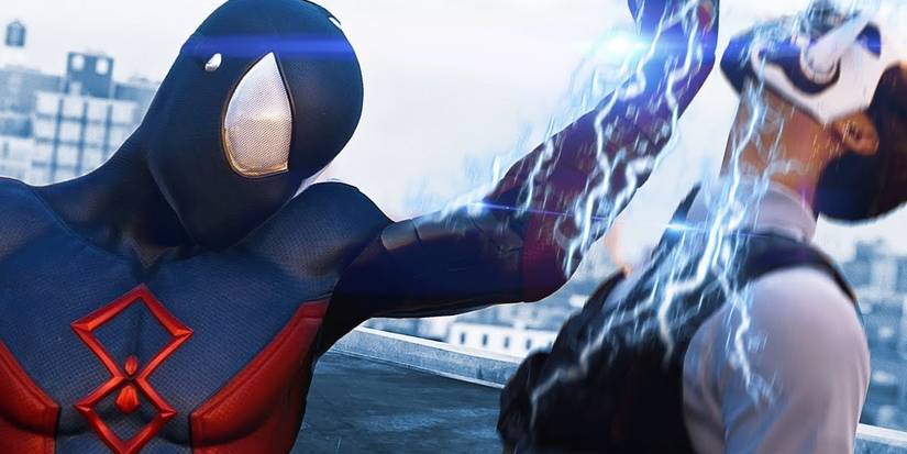 Electric Punch Spiderman