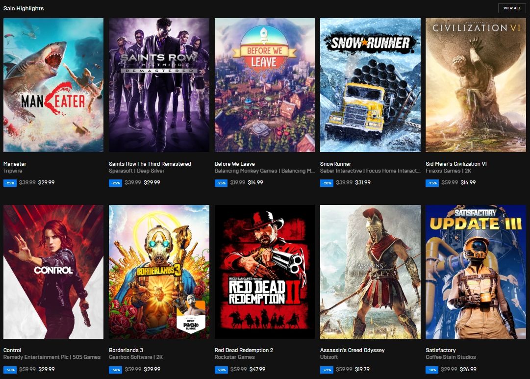epic games store summer sale highlights