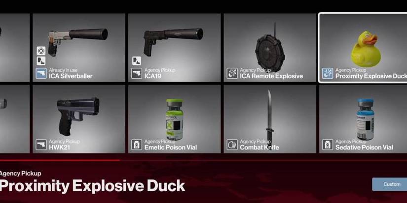 Remote Explosive Duck The Best Gear In The Hitman Trilogy