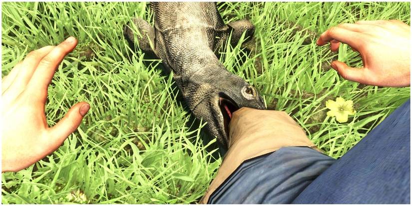 A komodo dragon in Far Cry 3