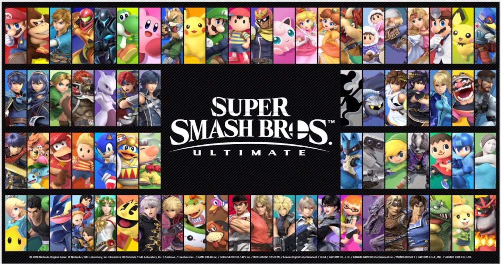 smash bros ultimate list of characters