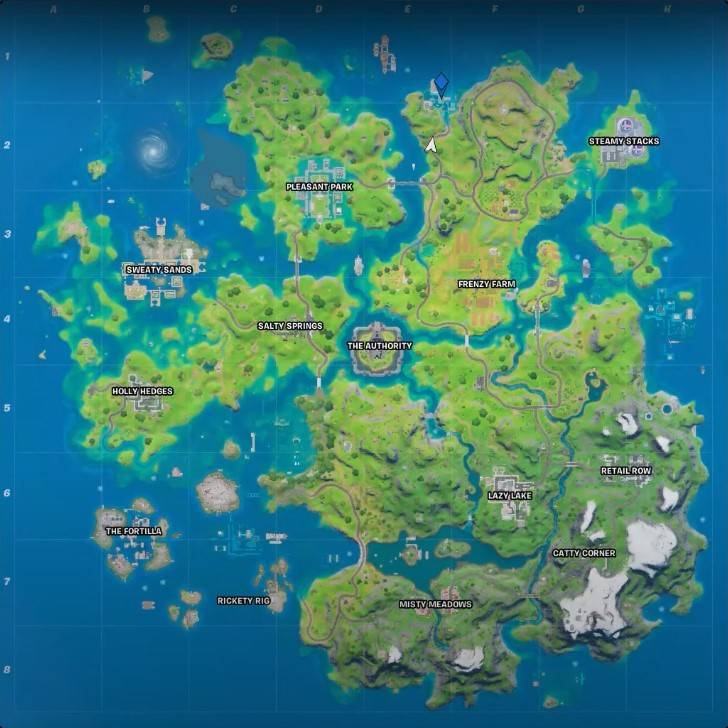 Fortnite Craggy Cliffs Map