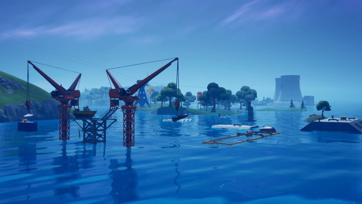 fortnite dirty docks season 3 cranes
