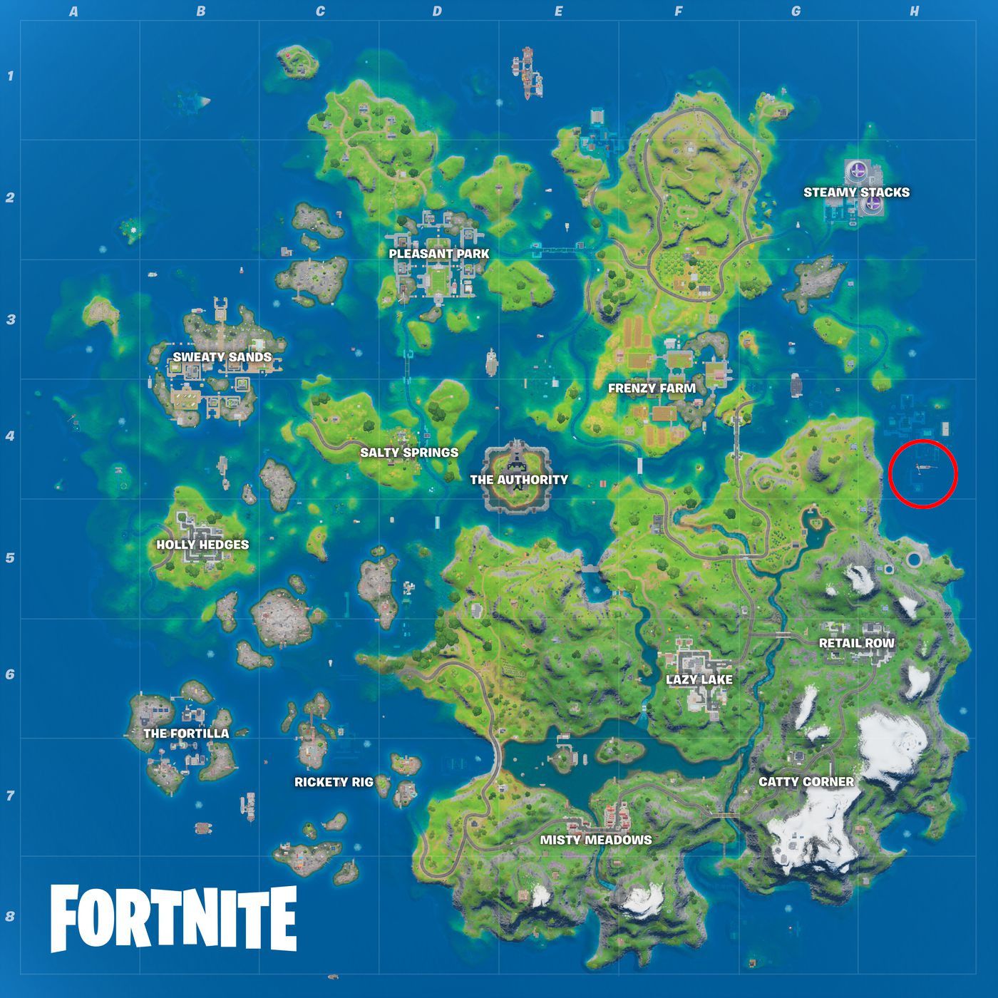 dirty docks on fortnite map