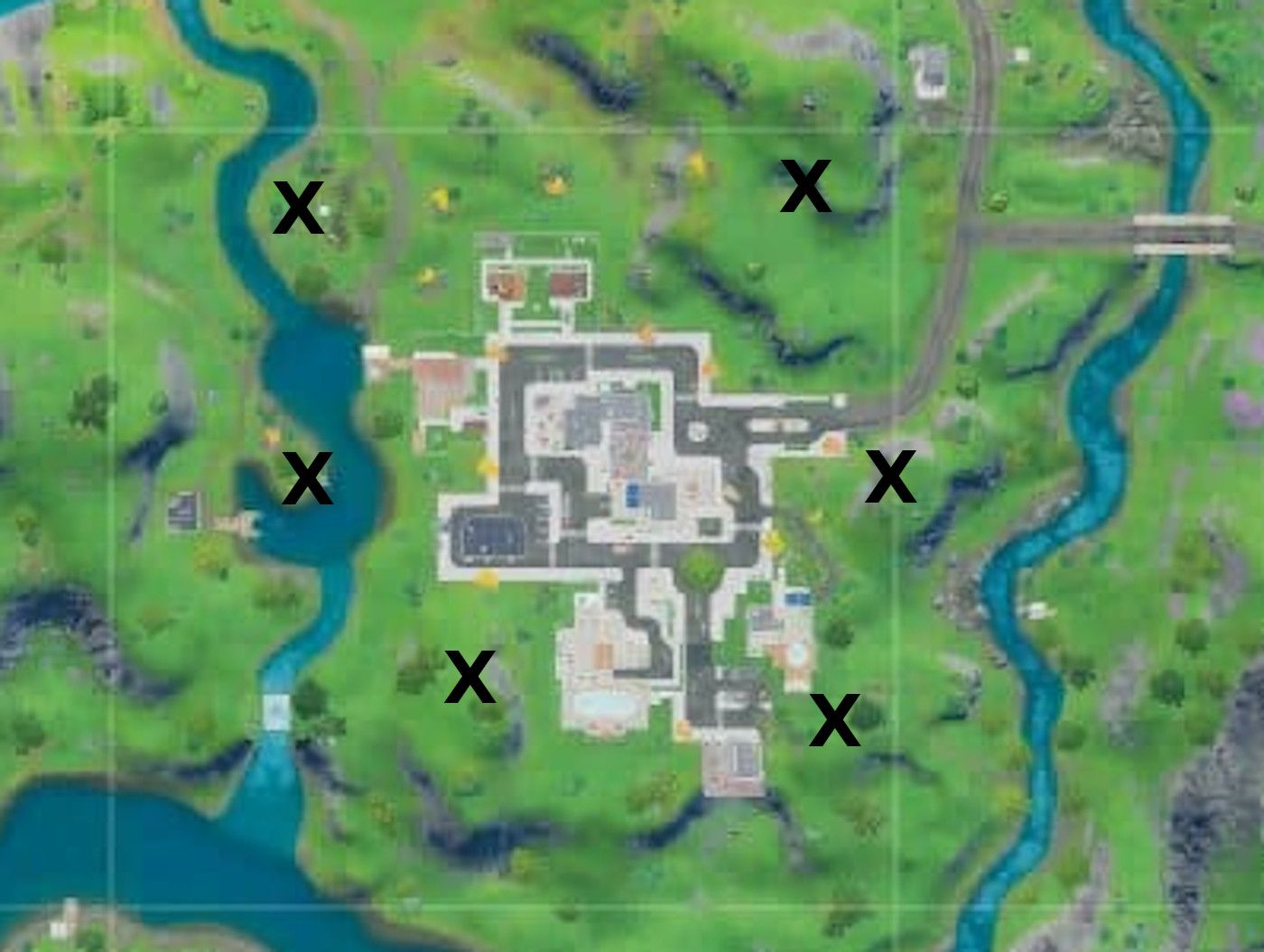 fortnite where are the fireworks around lazy lake