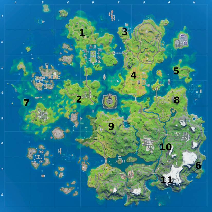 fortnite week 3 coin locations
