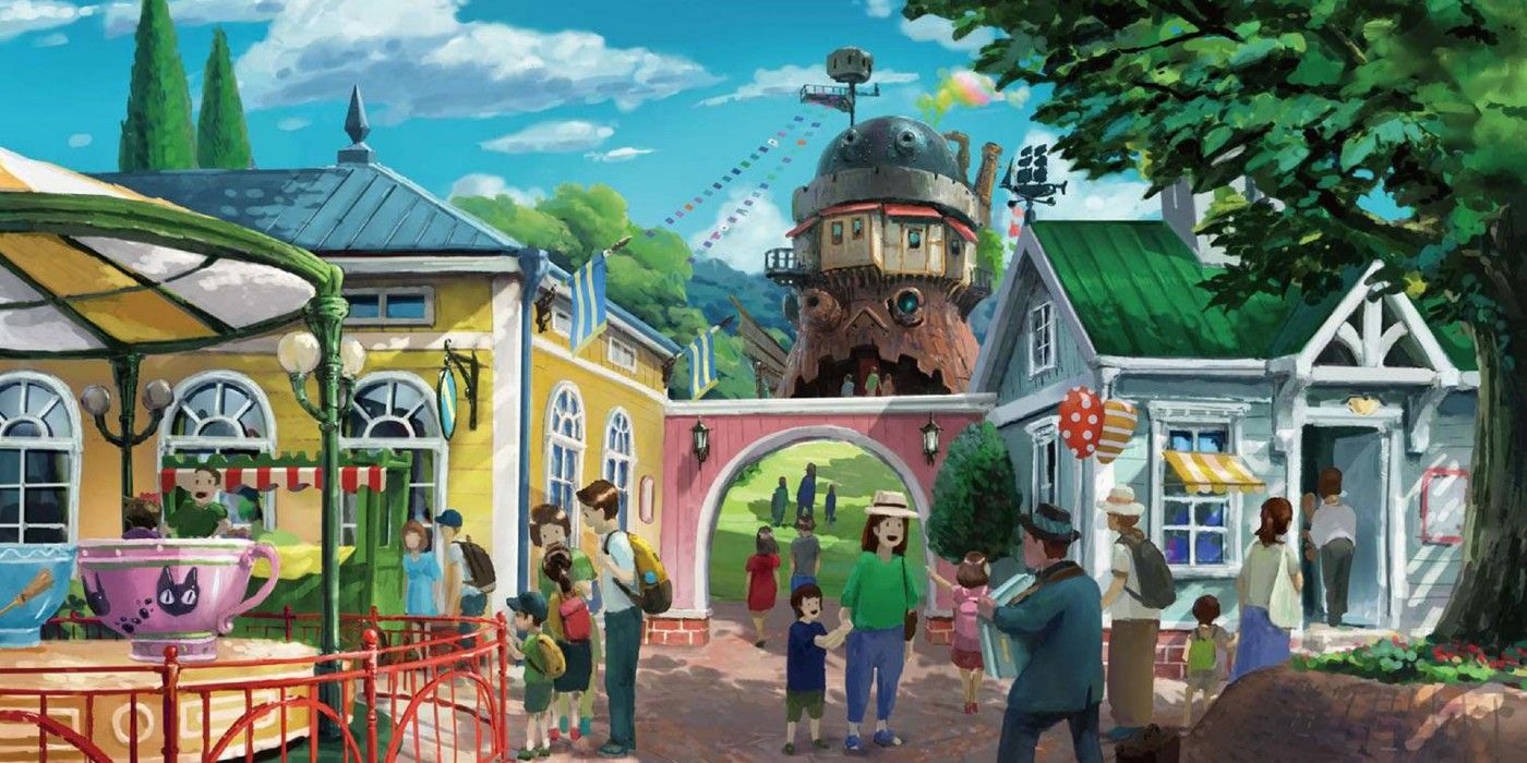 Ghibli Park concept art village