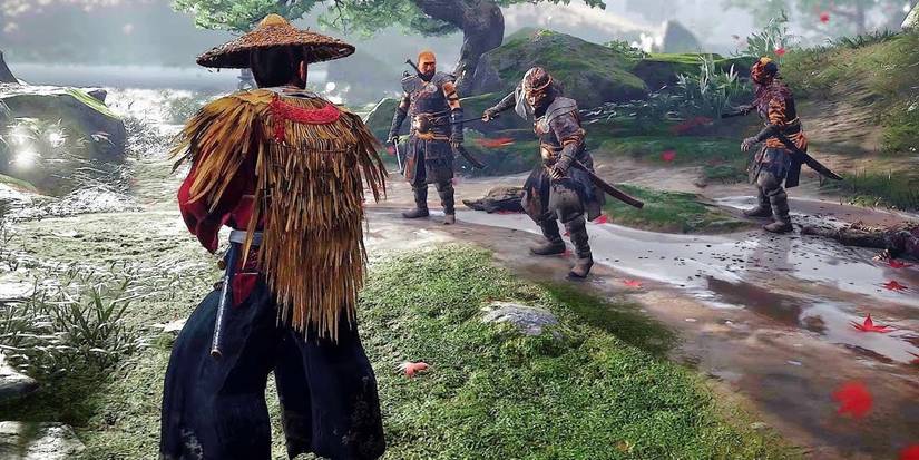 Ghost of Tsushima samurai fight