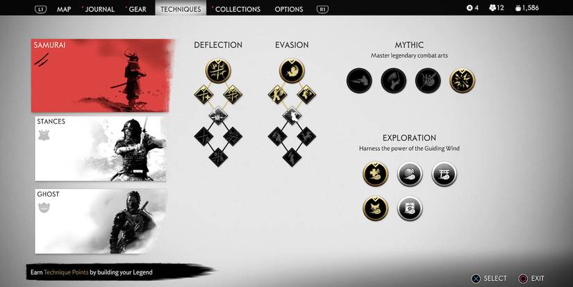 upgrade system in ghost of tsushima
