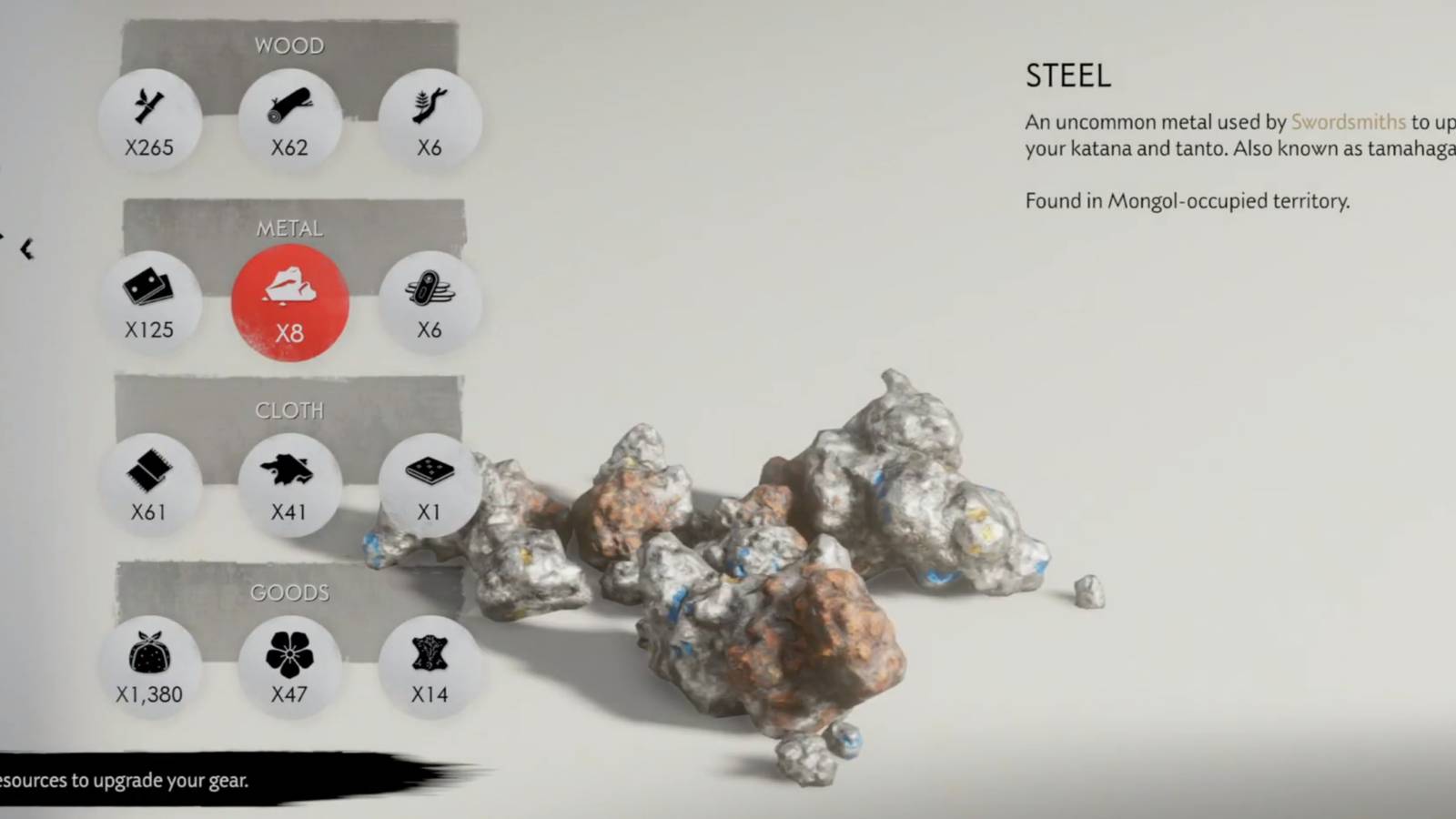 Ghost of Tsushima Steel