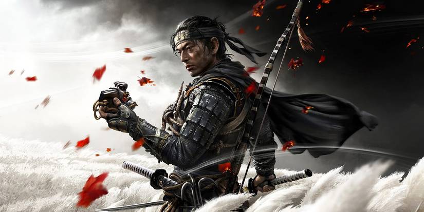 ghost of tsushima jin red maple