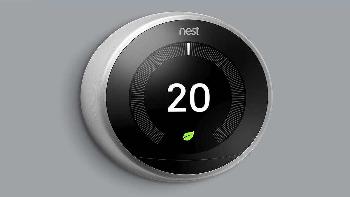 Nest Thermostat steel