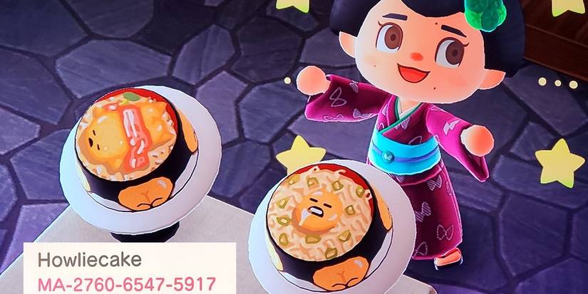 howliecake animal crossing gudetama food dishes