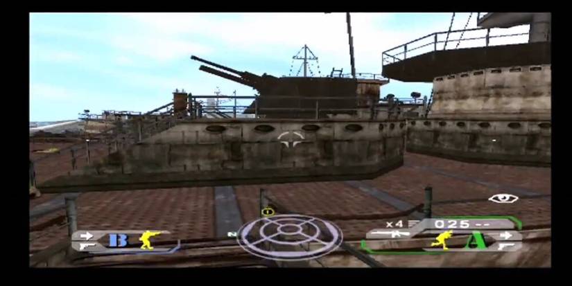 On a boat in Ghost Recon: Jungle Storm