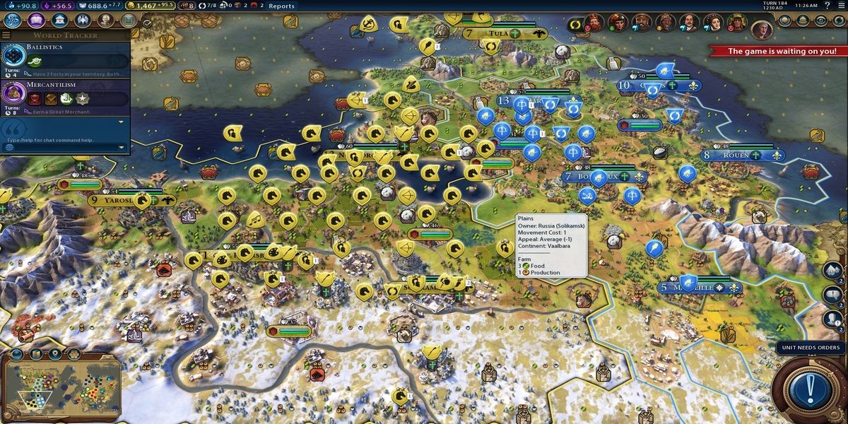 Большая армия в Civilization 6