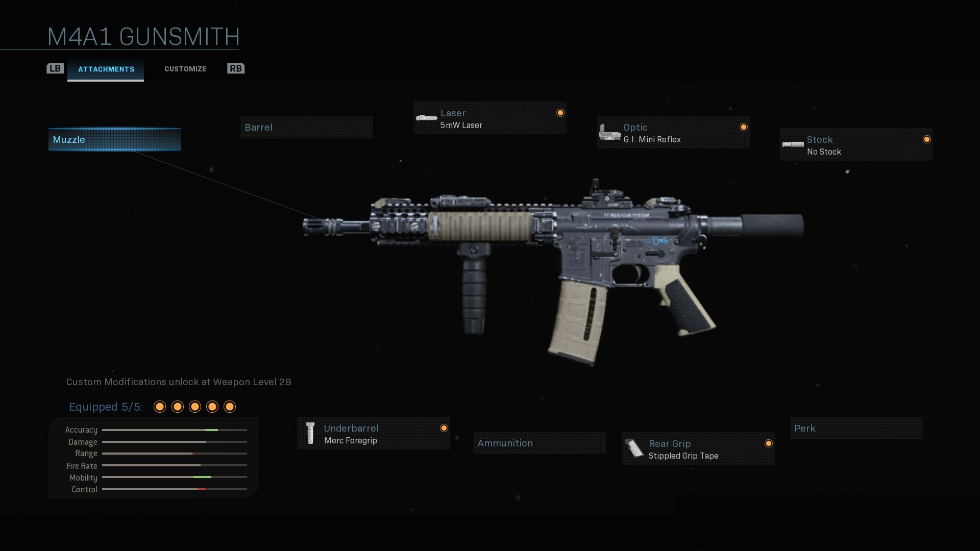 m4a1 gunsmith screenshot