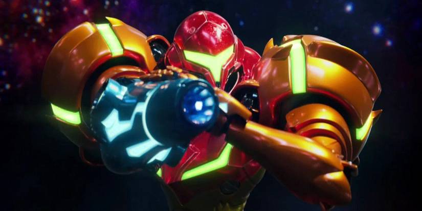 metroid samus returns cutscene image of samus in suit