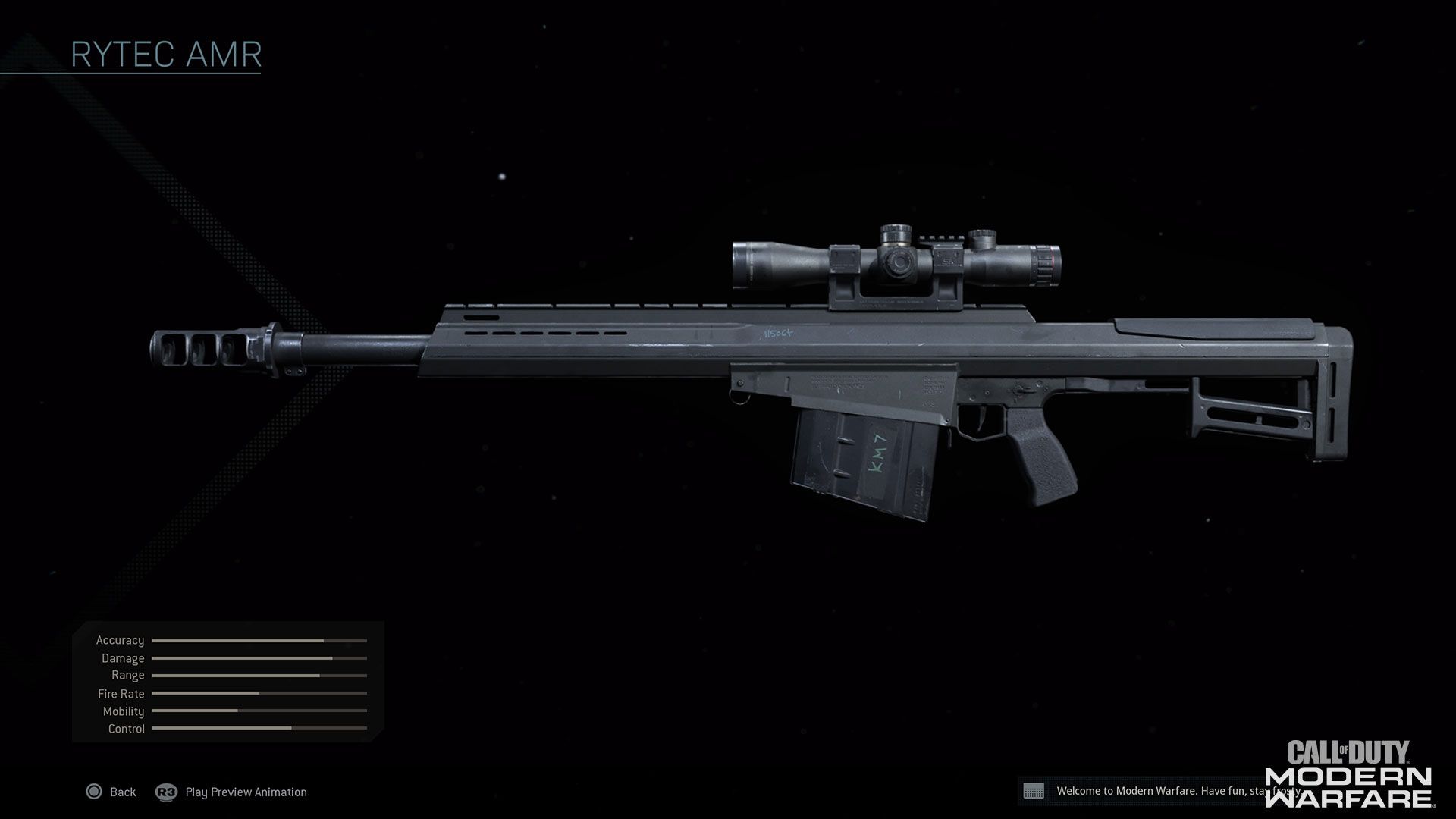 side view of rytec sniper rifle