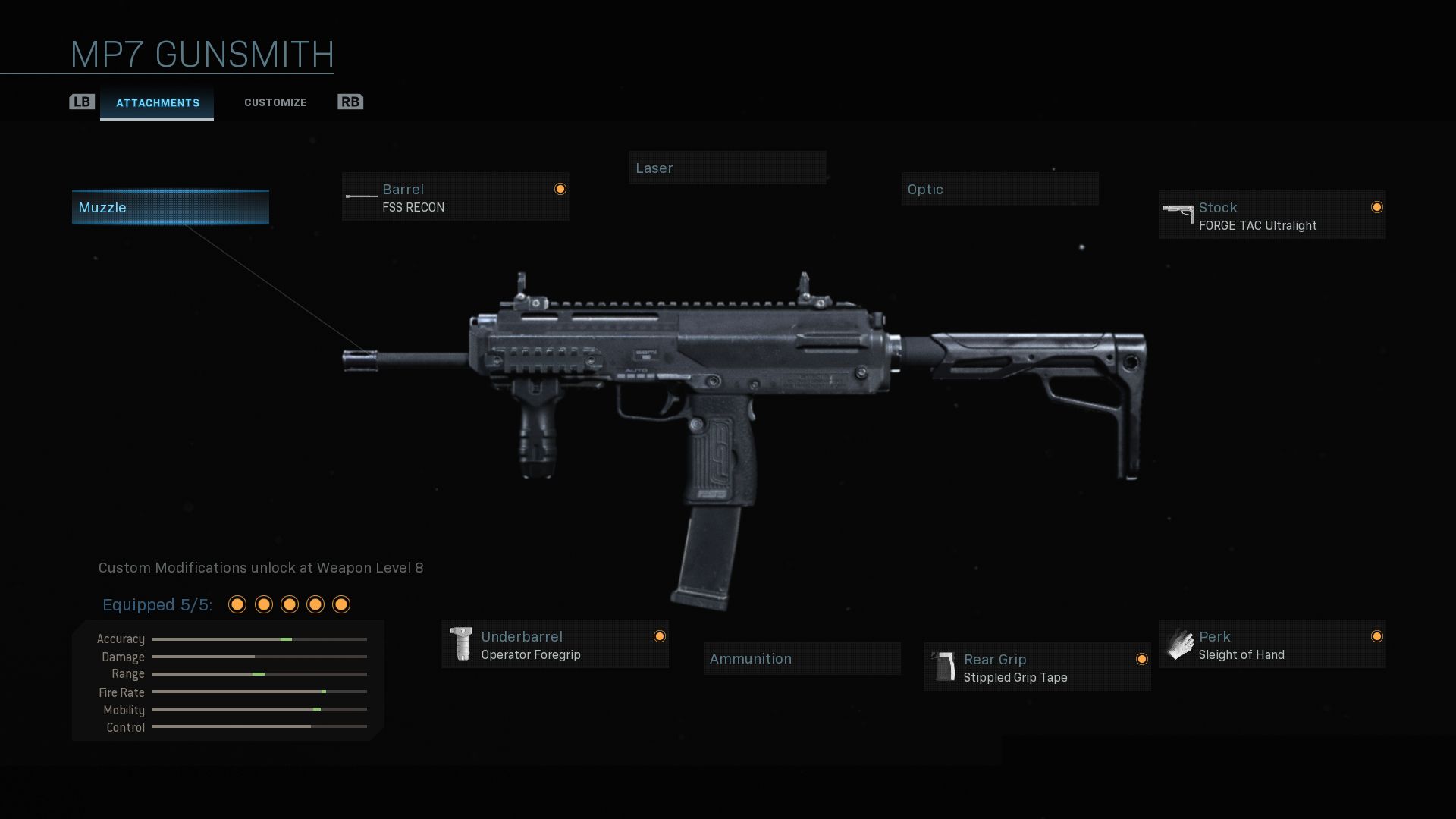 mp7 screenshot gunsmith