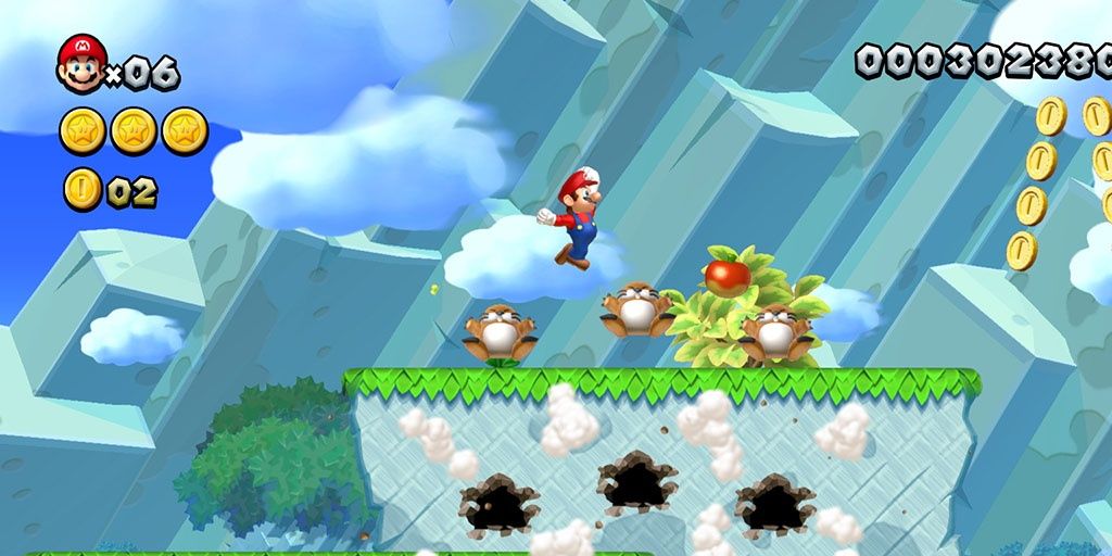 New Super Mario Bros U Deluxe Mario jumping