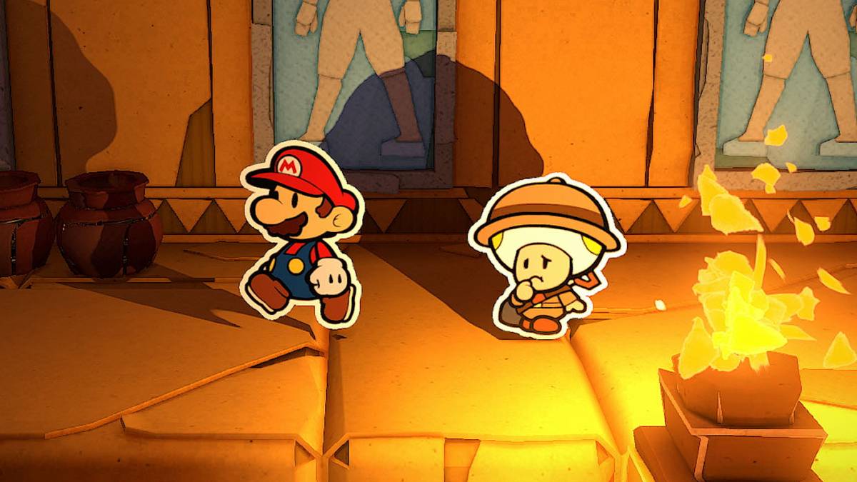 how to light fire in paper mario origami king