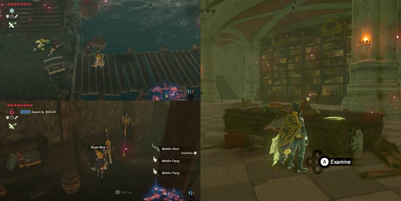 The Dining Hall, Armory, and Library in BOTW