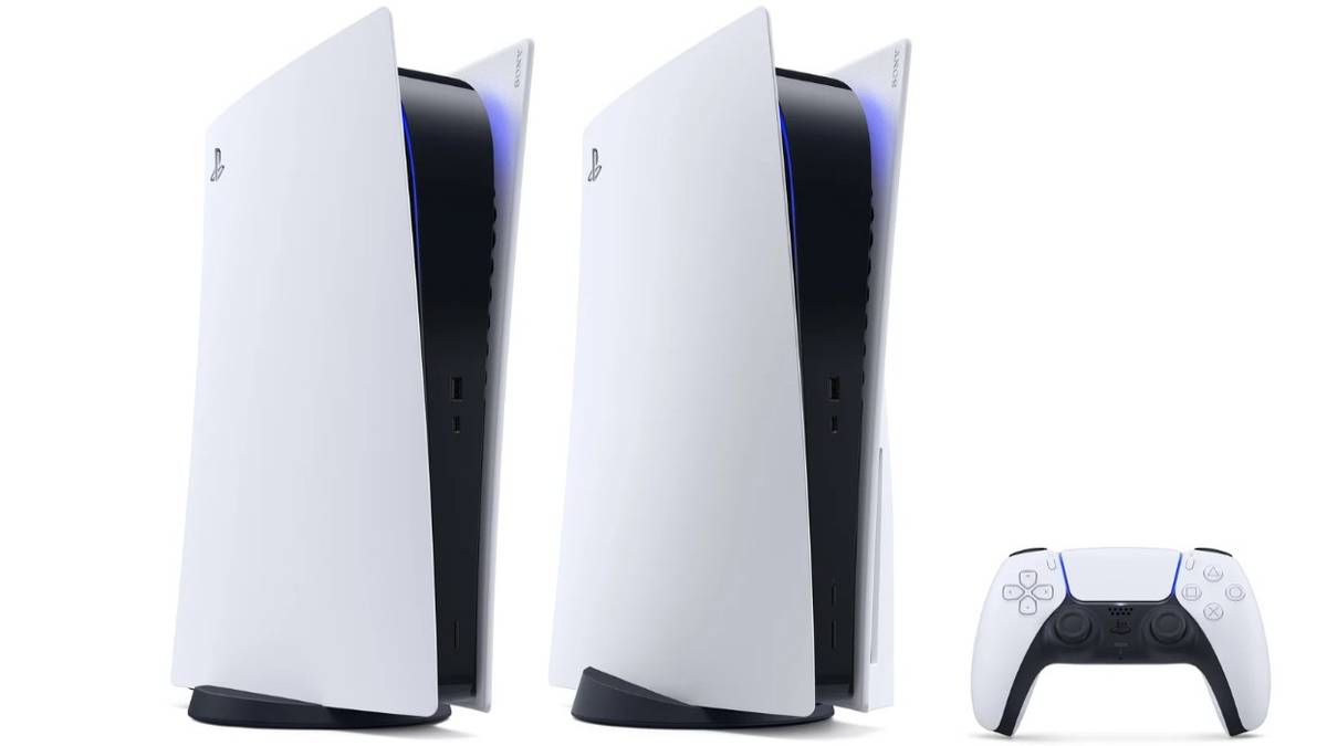 Playstation 5 consoles and dualshock controller