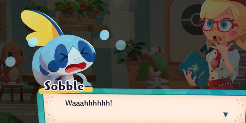 pokemon cafe mix sobble crying