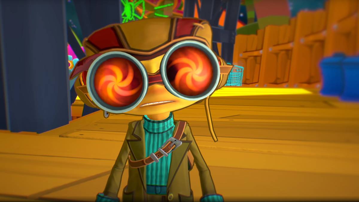 Psychonauts 2 Raz with trippy eyes