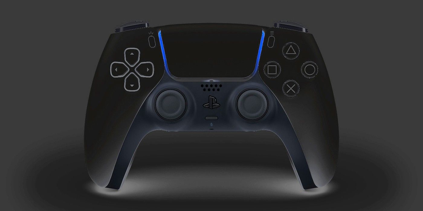 Fan imagined black PS5 dualsense controller