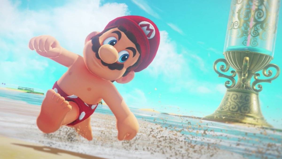 mario running on water