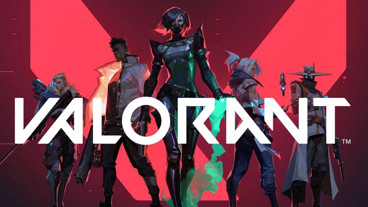 valorant logo characters red pink PC riot games