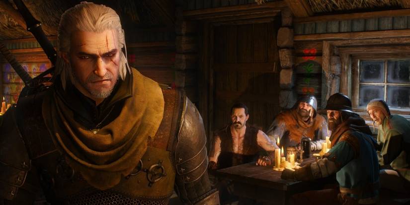 witcher 3 geralt tavern