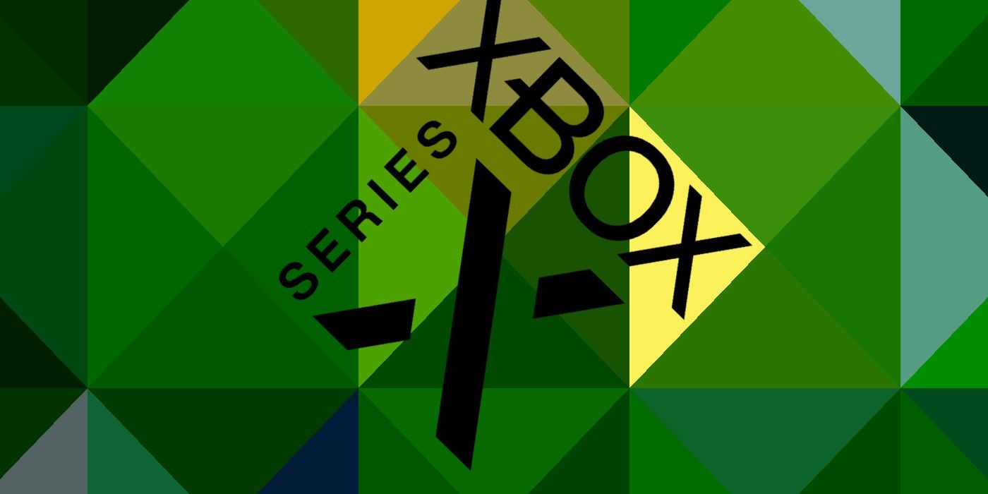 xbox series x logo green triangle background