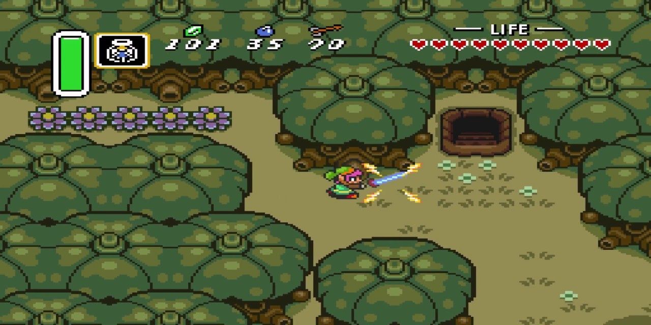 A Link to the Past Dark World Overworld