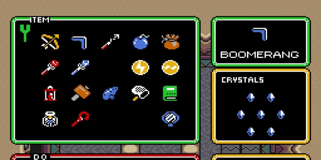 A Link to the Past Inventory Screen