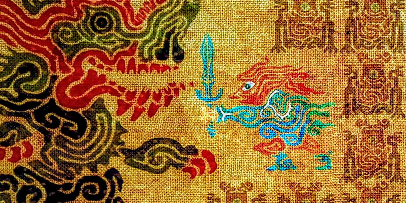 The Prophecy Tapestry from the Botw1 doesn't show link