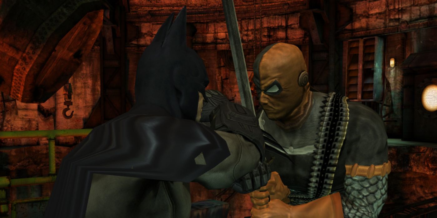 Batman: Arkham City Lockdown Batman versus Deathstroke